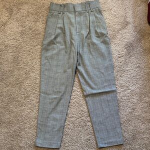 Zara Women's Gray Checkered Pants